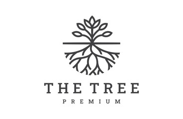 Tree logo template vector illustration design