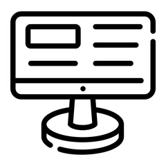 computer Line Icon