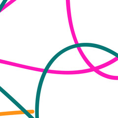 Green pink orange lines background 