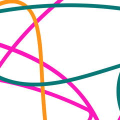 Green pink orange lines background 