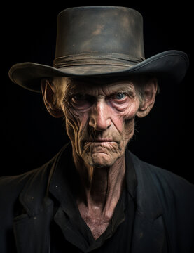 portrait of a western outlaw