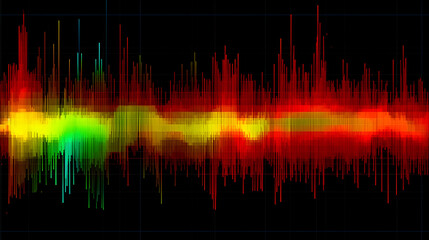 Abstract background. mesmerizing holographic flickering colorful stripes, a cyberpunk and synthwave style