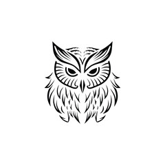 Owl icon Logo Illustration Vector Design Template