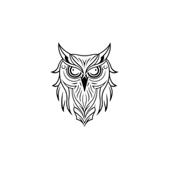 Obraz premium Owl icon Logo Illustration Vector Design Template