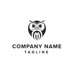 Owl icon Logo Illustration Vector Design Template