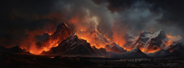 flames on black luxury background