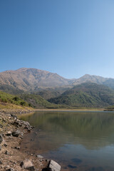 View of the lakes in the Potrero de Yala Provincial Park in Jujuy, Argentina