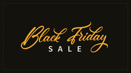 Black Friday text. Vector modern calligraphy design. Black friday sale hand lettering