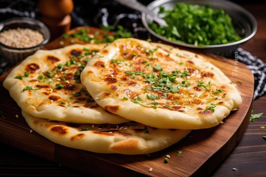 Indian desi food naan bread