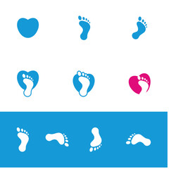 footprint logo vector design,foot footprint symbol,foot health therapy icon logo