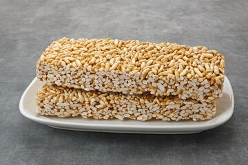 Jipang, Indonesian traditional snack, made from rice and sugar
