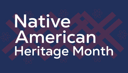 Vector illustration on the theme of National Native American Heritage Month is observed every year in during November.