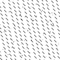 Slanting rain and fine dust particles.