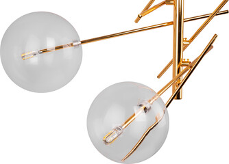 Pendant Light Isolated on white background. Modern interior lighting. Home interior decoration