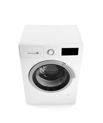 Washing machine isolated on white background
