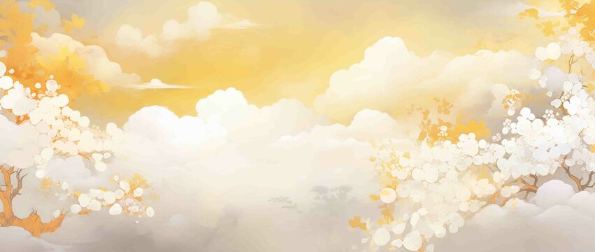 美しい和風の背景イラスト