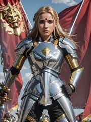 Naklejka premium warrior princess