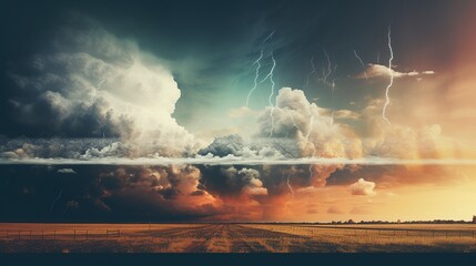 photos depicting various weather conditions in the sky.