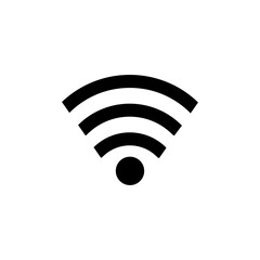 Wifi icon for web design. Wi-fi on an isolated white background.