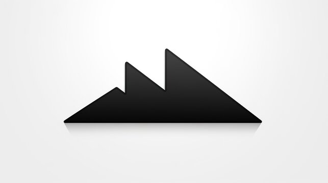 On a white background, a single black arrow rising and heading upward on a chart graph bar icon depicts a success graph with an upward trend. Generative AI.