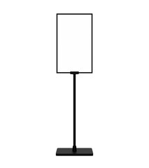 Storefront Signs isolated on white background, Sign Sandwich Board, elegant minimal vintage signs, 3D illustration.