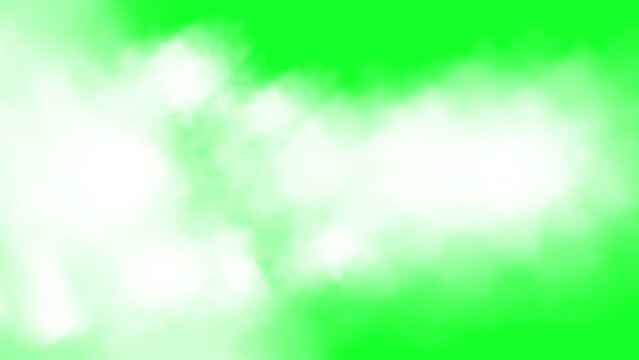 white cloud smoke motion graphics with black screen background