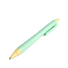 Green pen on white background