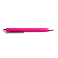 Pink pen on white background