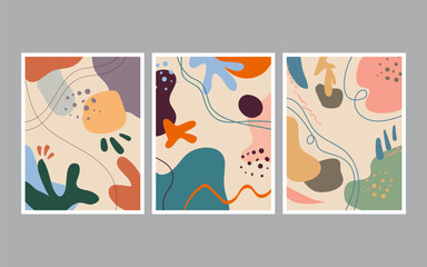 hand drawn various shapes and doodle objects with colors. Abstract contemporary modern trendy. vector illustration