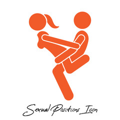 Sex position icons. Kama Sutra positions. Eps 10 vector illustration.