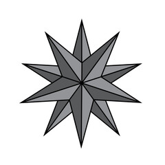 Multiple Star Layers Design Artwork Icon Motif 