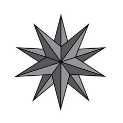 Multiple Star Layers Design Artwork Icon Motif 