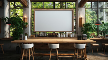 white wall with the blank for mock up