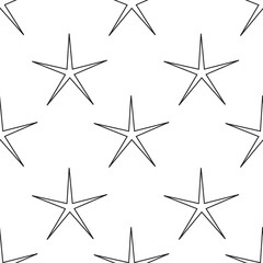 Fototapeta premium Digital png illustration of white stars repeated on transparent background