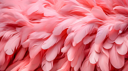 Beautiful flamingo bird feathers background