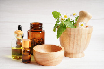 Alternative medicine herbal organic capsule with vitamin E omega 3 fish oil, mineral, drug with herbs leaf natural supplements for healthy good life.