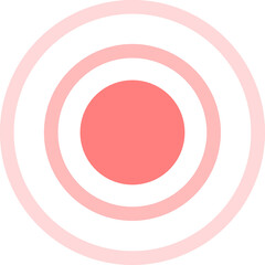 Digital png illustration of red circles on transparent background