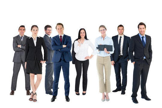 Digital png photo of diverse business people on transparent background