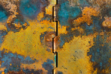 texture of burned stainless steel