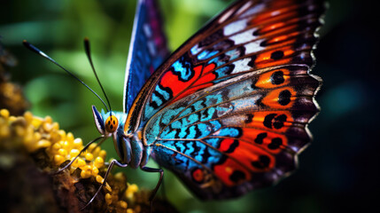 Fototapeta na wymiar close-up beautiful butterfly in the nature
