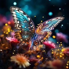 Fototapeta na wymiar Colourful Butterfly
