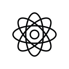 Molecule atom nuclear vector icon