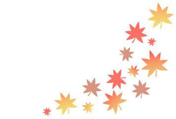 もみじの背景　ベクター　eps	
