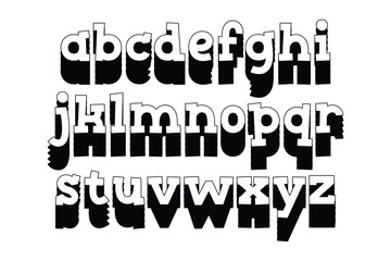 Versatile Collection of Stacked Alphabet Letters for Various Uses