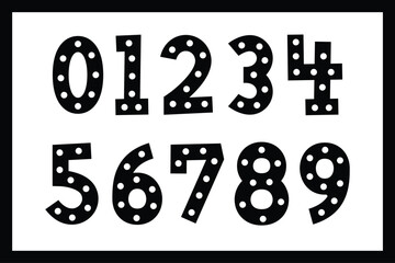 Versatile Collection of Retro Show Numbers for Various Uses