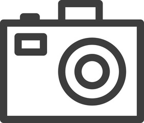 camera outline icon, monoline icons.