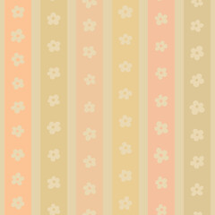 flowers on stripes. vector seamless pattern. neutral repetitive background. fabric swatch. wrapping paper. floral illustration. continuous design template for textile, home decor, linen, apparel