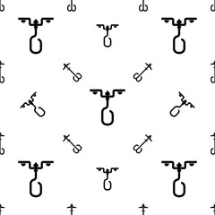 Ceiling Hook Icon Seamless Pattern M_2308002
