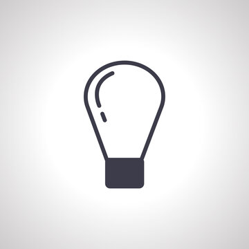 Light bulb icon, idea sign. bulb icon