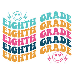 Eighth grade Retro SVG